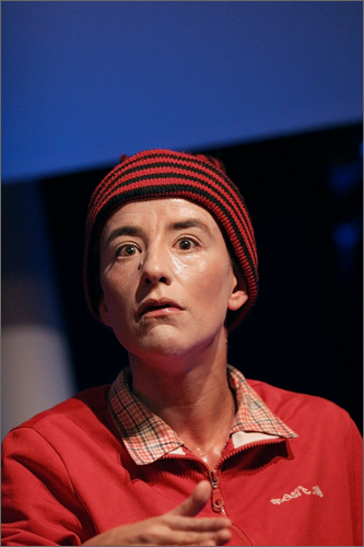 Romane Bohringer, "Face de cuillre". 5 juillet 2006 Metz.
