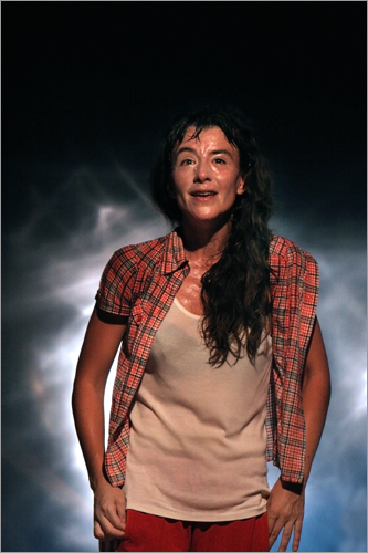 Romane Bohringer, "Face de cuillre". 5 juillet 2006 Metz.
