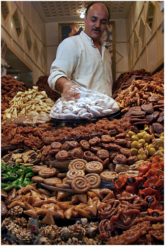 Patisseries et gateaux Marocains (extrmement sucrs, mais trs gouteux !)